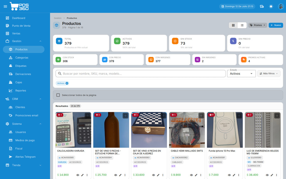 Catálogo de productos de San Juan Tecnología en POS 360