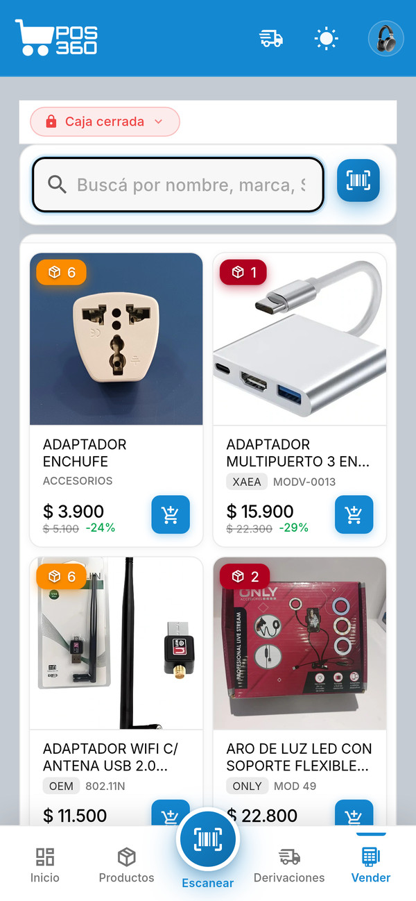 POS 360 · venta desde el celular